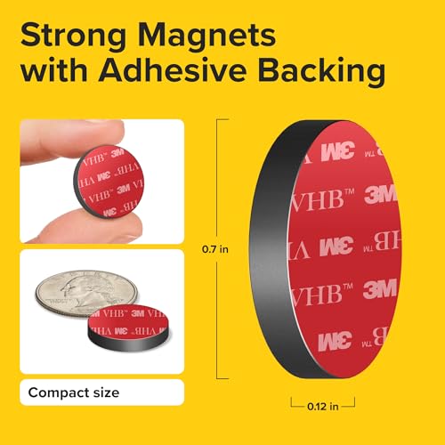 image for X-bet MAGNET Strong Magnets with Adhesive Backing - Heavy Duty Sticky 