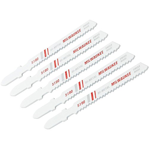 Milwaukee 48-42-5190 3-Inch, 14 Teeth per Inch, Bi-Metal Jig Saw Blades, 5-Pack