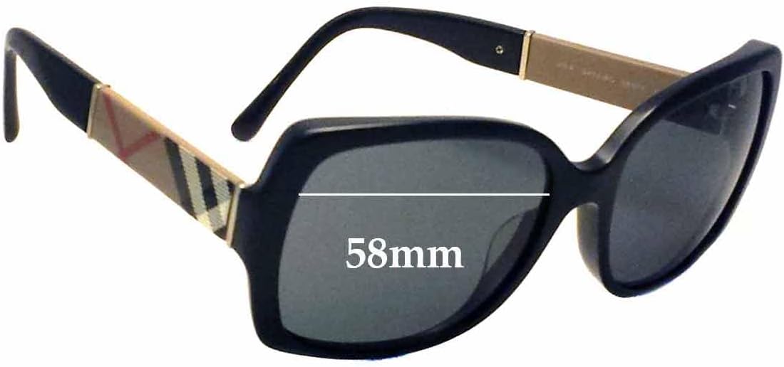 Sunglass Fix Replacement Sunglass Lenses Compatible with Burberry B 4160 58mm