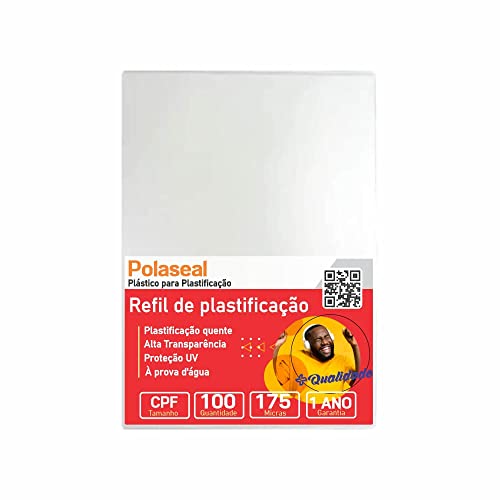 Polaseal Plástico para Plastificação CPF 66x99x0,07mm 100un