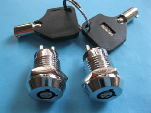 Key Switch ON/OFF Lock Switch 11.6x24.6mm S102-2 KS4 Key Out at ON and OFF Position 5 Pcs Per Lot
