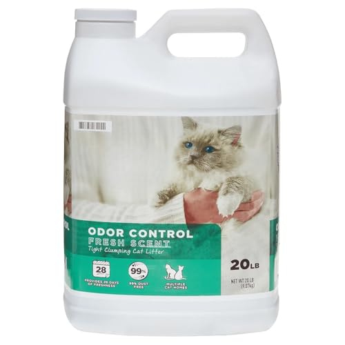 Clumping Clay Cat Litter, Fresh Scent, 20 lbs Jug