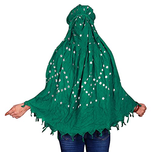 Image of Cotton Long Scarf Cum Mask Scarves Usable for Vehicle Driver | White Printed Design Fabric | Universal Size | Soft & Breathable Sun Protection | For Girl & Women