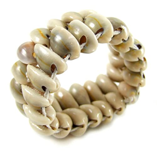 Swimmi Natural Cowry Shell Beach Surfing Stretch Cuff Bracelet Handmade Women Jewelry Aa052 #TOP2