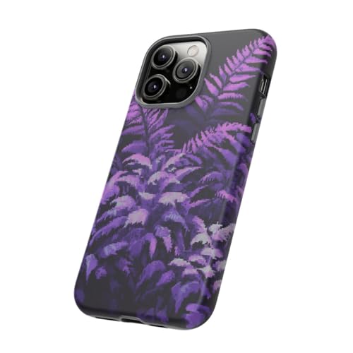 Coque iPhone 14 Pro Max rigide mate violette Pixel Art