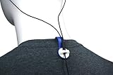 Bud Buttons by SPRK - Magnetic Headphone & Earbud Cord Organizer - Sure Stay Clip Great for Musicians, Runners & Outdoor Fitness (Blue/White)