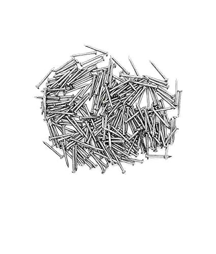 Linwood Small Smooth Round Head Nails Multi-Purpose For Diy Decorative Pictures Boxes Household Accessories 200Pcs (0.08X0.51Inch, Silver) #TOP3