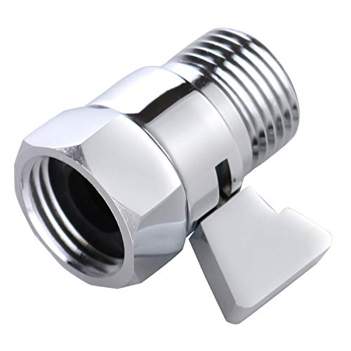 Water Flow Control Valve Adjustable Shut Off Valve,Polished Chrome Water Volume Valve G1/2 Water Shower Head Flow Control Valve For Hand Held Shower Head & Bidet Sprayer #TOP7
