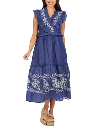 Robe midi brodée Radford pour femme élégante au quotidien