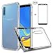 Ttimao Compatibile con Custodia Samsung Galaxy A10 Morbido Trasparente TPU Silicone Disegno del Cuscino D'aria Protezione Dalle Cadute Shockproof Case Cover+2*Pellicola Vetro Temperato