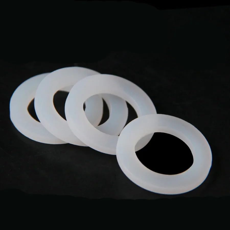 Arandela plana de caucho de silicona, 100 piezas de espaciador de arandela de sellado de alta tenacidad(42x56x3mm)