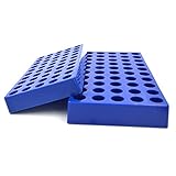 Tisch Scientific Vial Racks for 4mL Vials | 5 Pack | Blue Polypropylene | 9