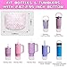 WUQID Protective Bling Heart Texture Silicone Boot Sleeve Compatible with Stanle Tumbler 40oz 30oz 20oz & 12-24oz Hydroo Sport Flask Bottles, Anti-Slip Bottle Bottom Sleeve Cover for 2.8-2.95in Bottom