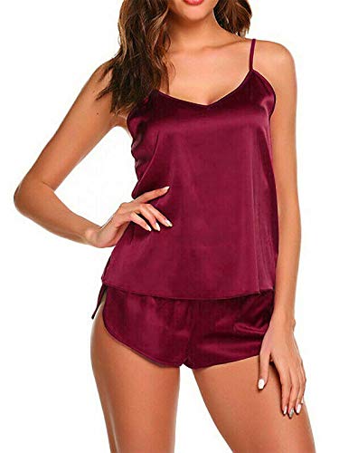 WonderBabe Kit com 2 Baby Dolls Thais Liso Pijama vermelho-S
