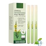 Lungenreinigung, 3 Stück Mullein Kräuter-Lungenreiniger, Upgraded Herbal Purifier, Natürlich Inhaler Stick für Breathing Ease, Herbals Diffuser Pen, Botanical Atemwegsunterstützung Stift, Sanft Formel
