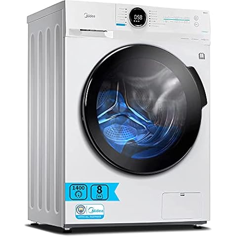 Lavadora Midea 8kg 1400rpm con 14 programas y panel digital Cover