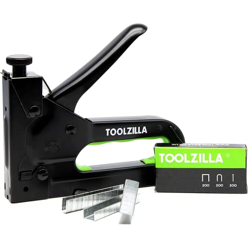 TOOLZILLA Heavy Duty Staple Gun & Staple Selection Pack - All Black Special Edition