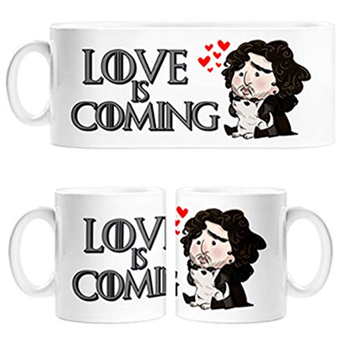 Diver Tazas Taza Love Is Coming Amor - Cerámica Diver Tazas Taza Love Is Coming Amor - Cerámica