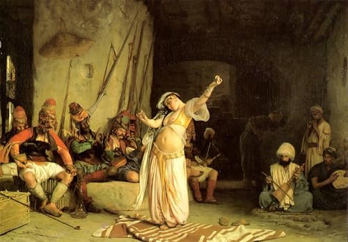Lienzo de la danza dell'Almeh pintura de 60x90cm para eliminar la sobriedad de paredes de oficina