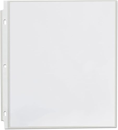 Miniatura 2 de Universal Protectores de lámina de polietileno de carga superior, económico, carta, 100/caja (21130)