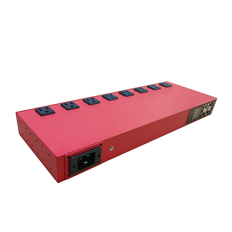 Image of Smart PDU Cabinet Socket 8-Port 15 amps SSH telnet SNMP 485-TCP RTU Programming Development Network Remote Control Room Aging Rack Used (SNMP v1v2v3 Indicates The telnet S Version)