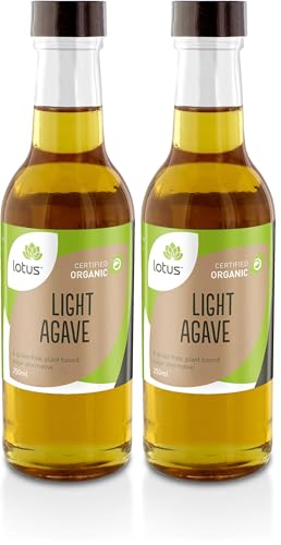 Lotus Organic Light Agave Nectar Syrup (Pack of 2)