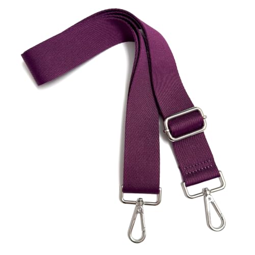 Image of S&loyoe Thickened Solid Color Purse Straps Replacement Crossbody Bag Strap Adjustable Wide Guitar Straps for Handbags 1.5inch