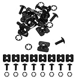 NIYANGLE Football Backplate Hardware Screw Set 25pcs Metal Fasteners Kit for Youth and Adult Shoulder Pads