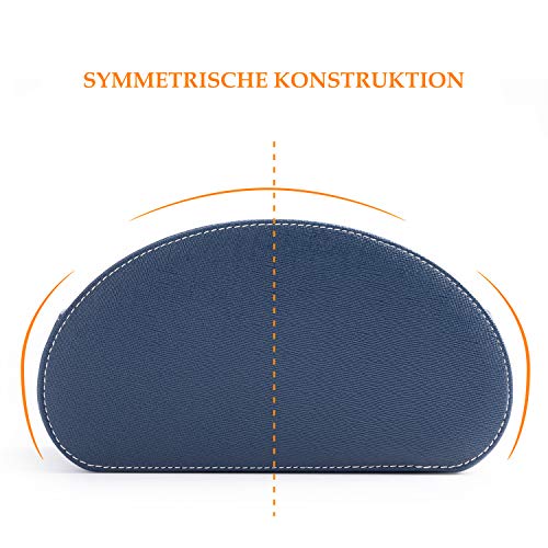SANQIANWAN PU Leather Remote Storage Box Holder Remote Control Holder with 5 Compartments for TV Receiver DVD Desk Pen Kitchen Bathroom Makeup - Image 4