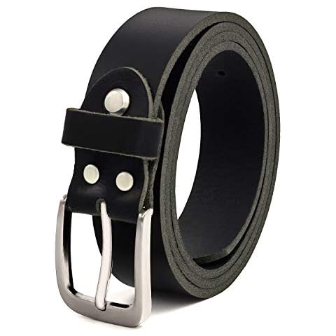 Fa.Volmer Negro Cinturón de piel de búfalo Cover