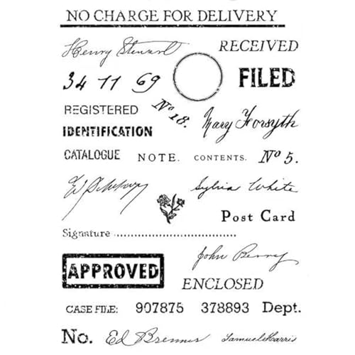 Suministros para hacer tarjetas, sellos transparentes para hacer tarjetas, sello transparente retro de 15 x 20 cm, para álbumes de recortes, álbumes de fotos, decoración de tarjetas de papel