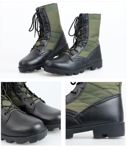 Vietnam Jungle Boots for Men Tactical Military Army All-Terrain Combat Boot Lightweight Waterproof Leather Outdoor Desert Mountain Climbing Hiking Camping Motorcycle Work Shoes Non-Slip Platform3