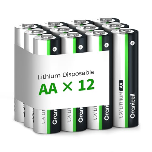 Granicell 12-Pack Lithium AA Batteries