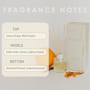 Harvest festival reed diffusers oil diffusers for home warm white pumpkin fragrance with delicate notes of golden amber valencia orange 67 fl oz  urban country home decor