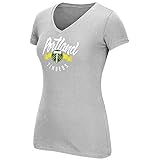 adidas Portland Timbers MLS Women's Grey Arch Middle Scarf Team Graphic V-Neck T-Shirt (Large)