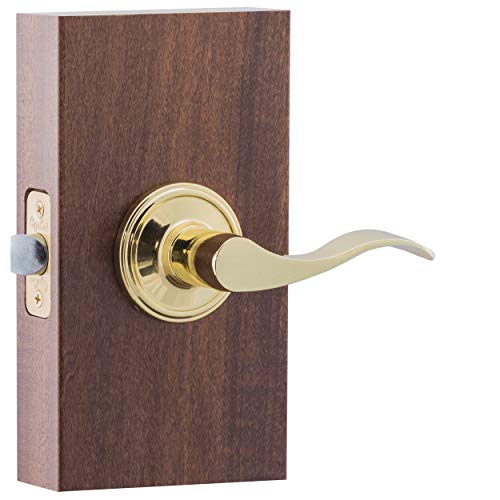 Copper Creek WL2220PB Door Lever, 3 Inch X 5 Inch X 6.8", Polished Brass thumb #1