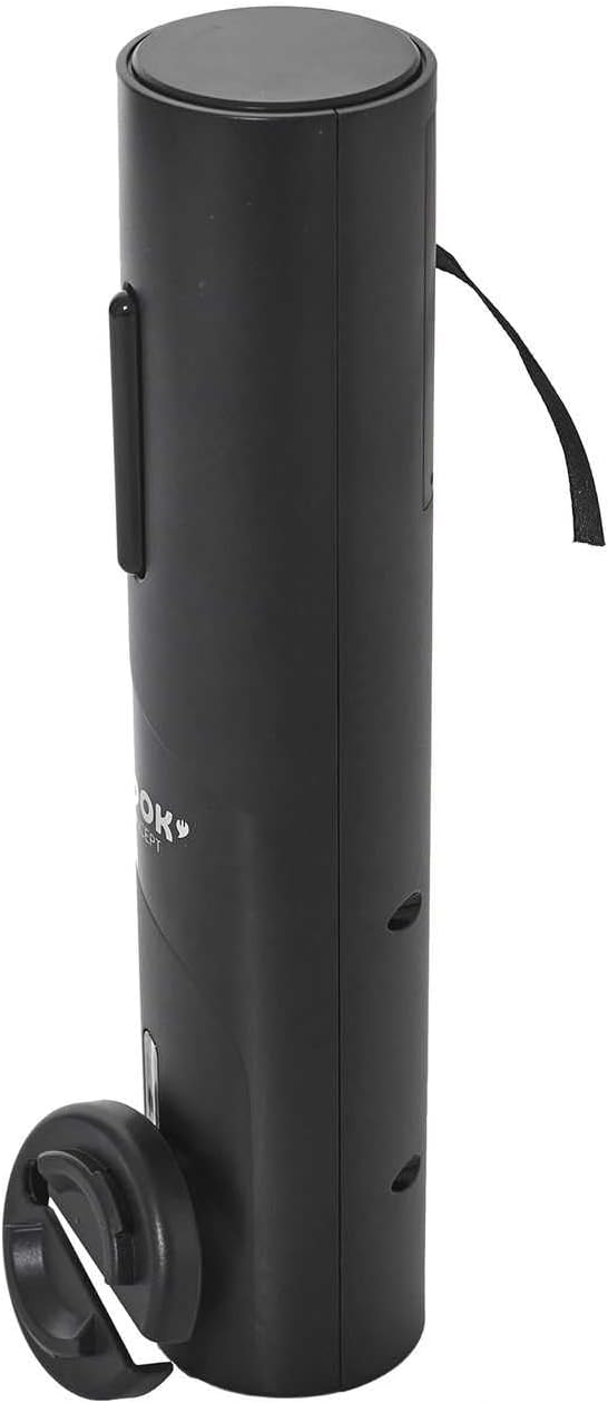 COOK CONCEPT, KV7369, Elegant and modern electric corkscrew, easy to use, simplified maintenance, compact dimensions, ideal for wine and spirits, Black 23x5x5cm