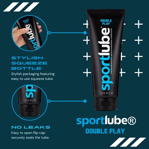 Sportlube Double Play Premium Water-Based Personal Lubricant 8Oz Tube thumb #4