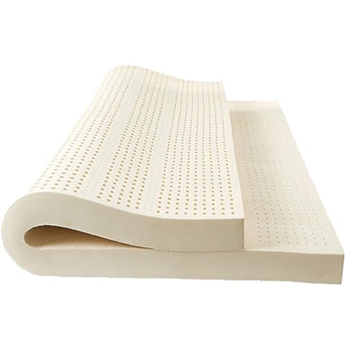 BIWKONI Latex Mattress Topper with Organic Cotton Cover, Medium Firm 2 Inch/3 Inch Thick, Latex Bed Mat, Maintain Deep Sleep,7.5cm Thick,120 * 200cm