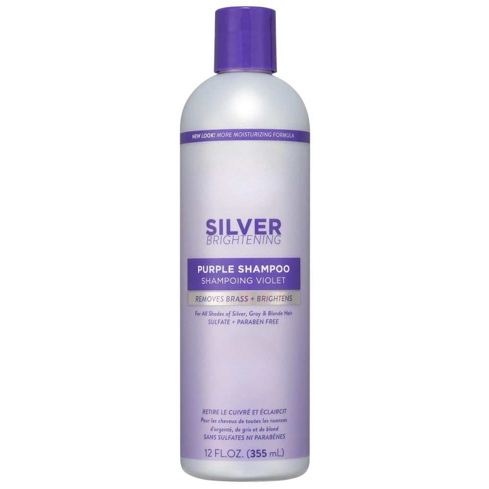 Silver Brightening Purple Shampoo for Gray & Blonde Hair