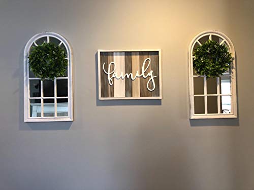 Lskytop 11" Boxwood Wreath Round Wreath Artificial Wreath Green Leaves Wreath Door Wall Window Decoration #TOP7