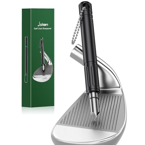 Jiskan Pro Golf Club Grooves Sharpener Cleaner Tool for Wedges&Irons,