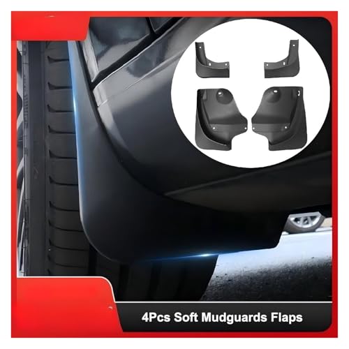 Guardabarros para coche Tesla contra salpicaduras de barro en rueda delantera 2