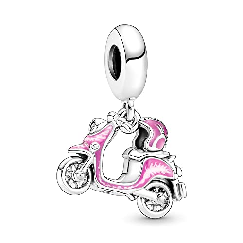 Aiwedanisnting Donna Ciondolo Pink Scooter Dangle