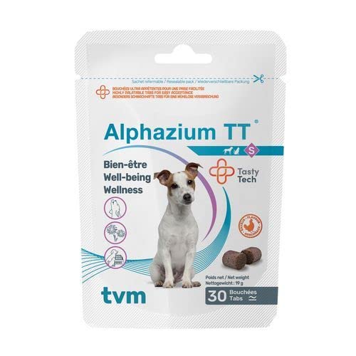 TVM Alphazium TT Anti-Stress et Anxiété chez Petits Chiens et Chats 30 Comprimés