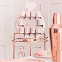 Ginger Ray Bachelorette Party Rose Gold Foiled Ring Shot Wall Holder Wedding