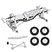 RZXYLRC Aluminum Complete Frame Chassis Assembled kit for 1/24 SCX24 AXI00001 C10 RC Crawler Car Upgrades (Silver)