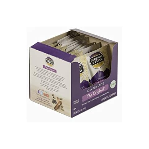 Oregon Chai Original Chai Tea Latte Mix - 1 oz. single serve packet, 144 packets per case Cover