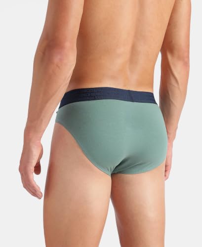Image of Jockey US59 Men Super Combed Cotton Elastane Stretch Solid Brief