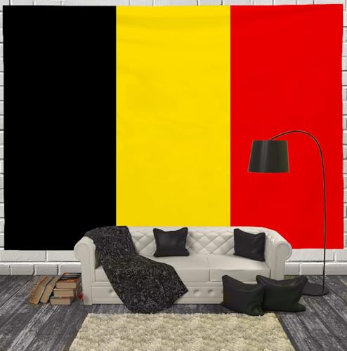 Tapisserie drapeau belge pour salon et décoration murale de chambre - 2